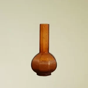 Glass Eight sided Sky Ball Small Edition Sprinkle Gold (Amber)
