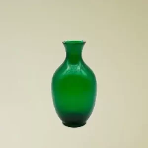 Glass hand bouncing bottle (green)